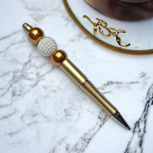 Silver and Gold Beaded Pens