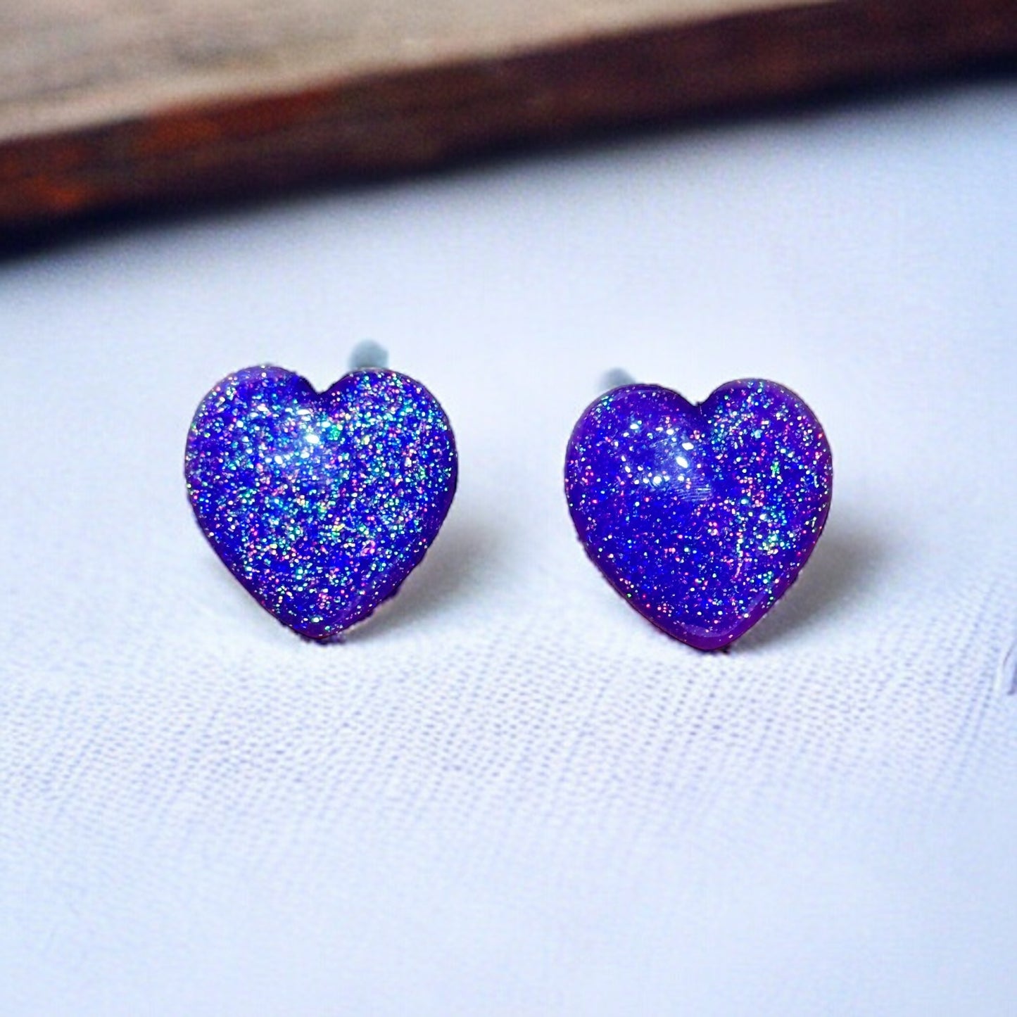 Heart Embellishment Stud Earrings