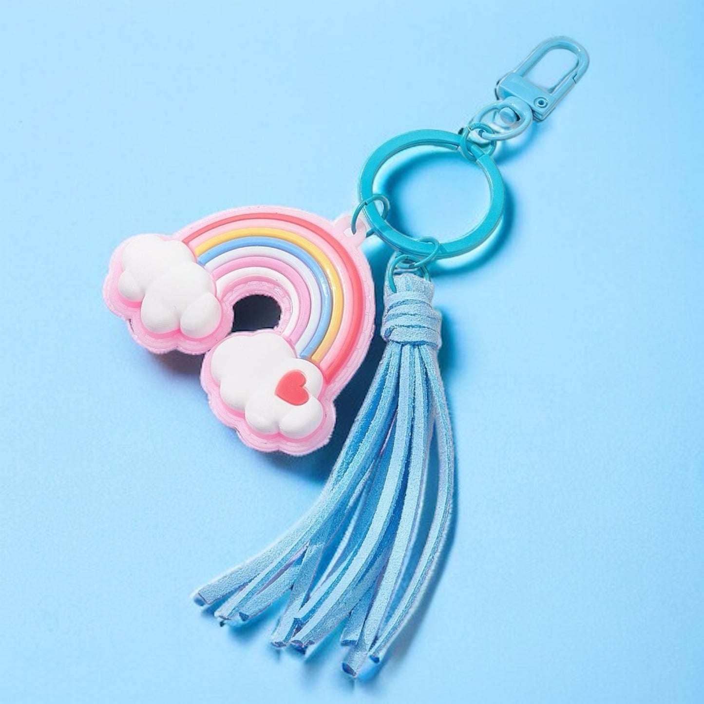 Rainbow Pendant Keychain