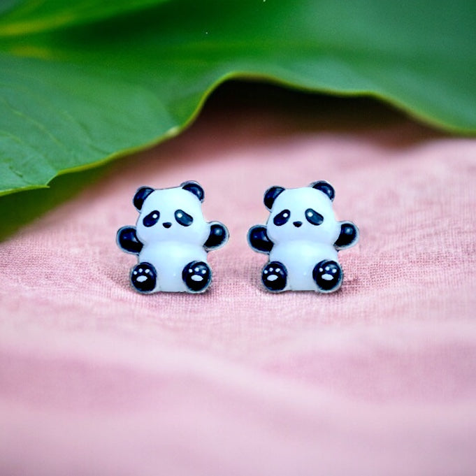 Panda Stud Earrings