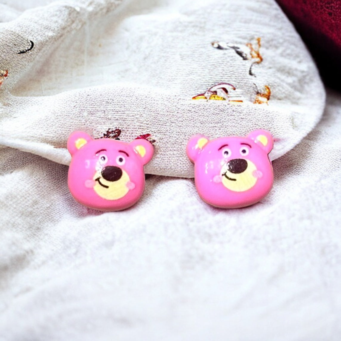 Large Character Stud Earrings