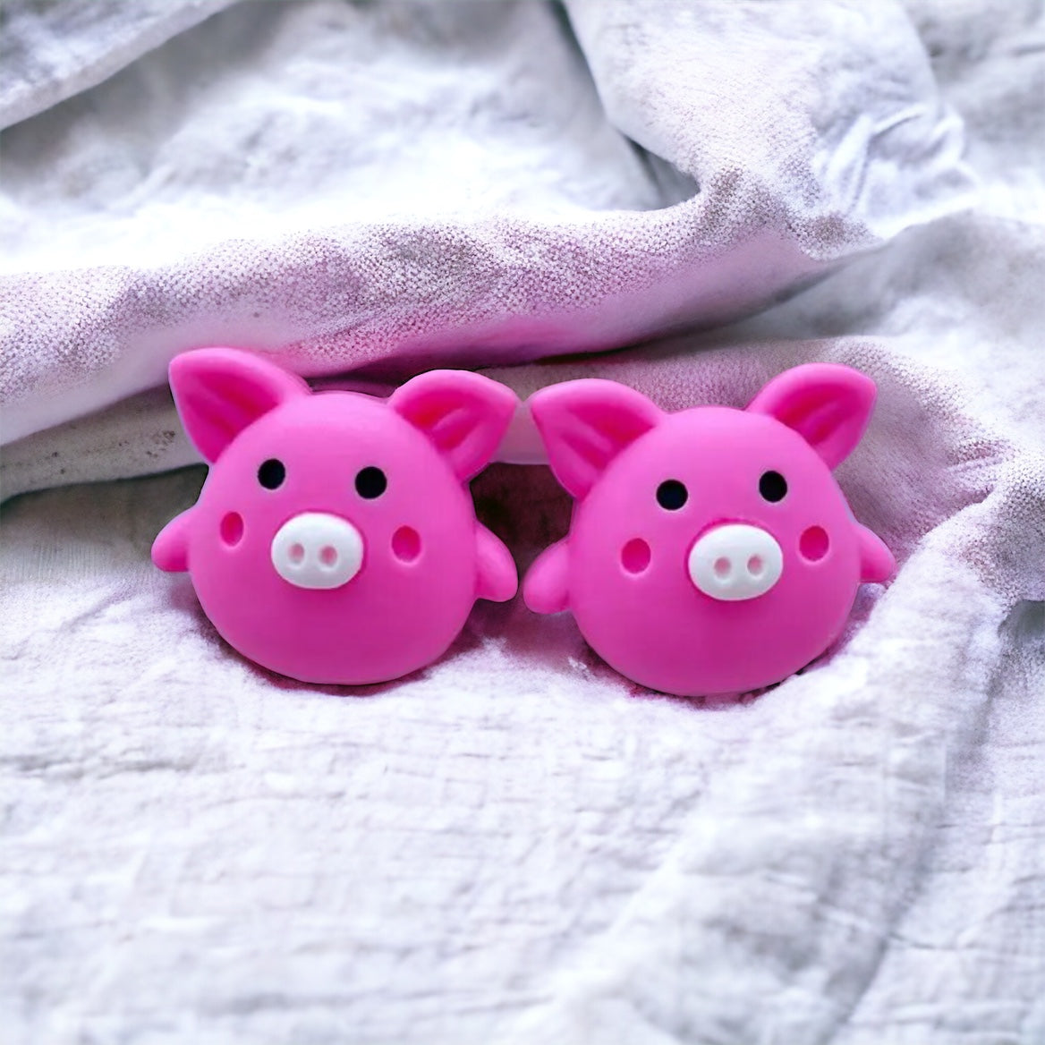 Pig Embellishment Stud Earrings