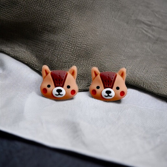 Fox Embellishment Stud Earrings