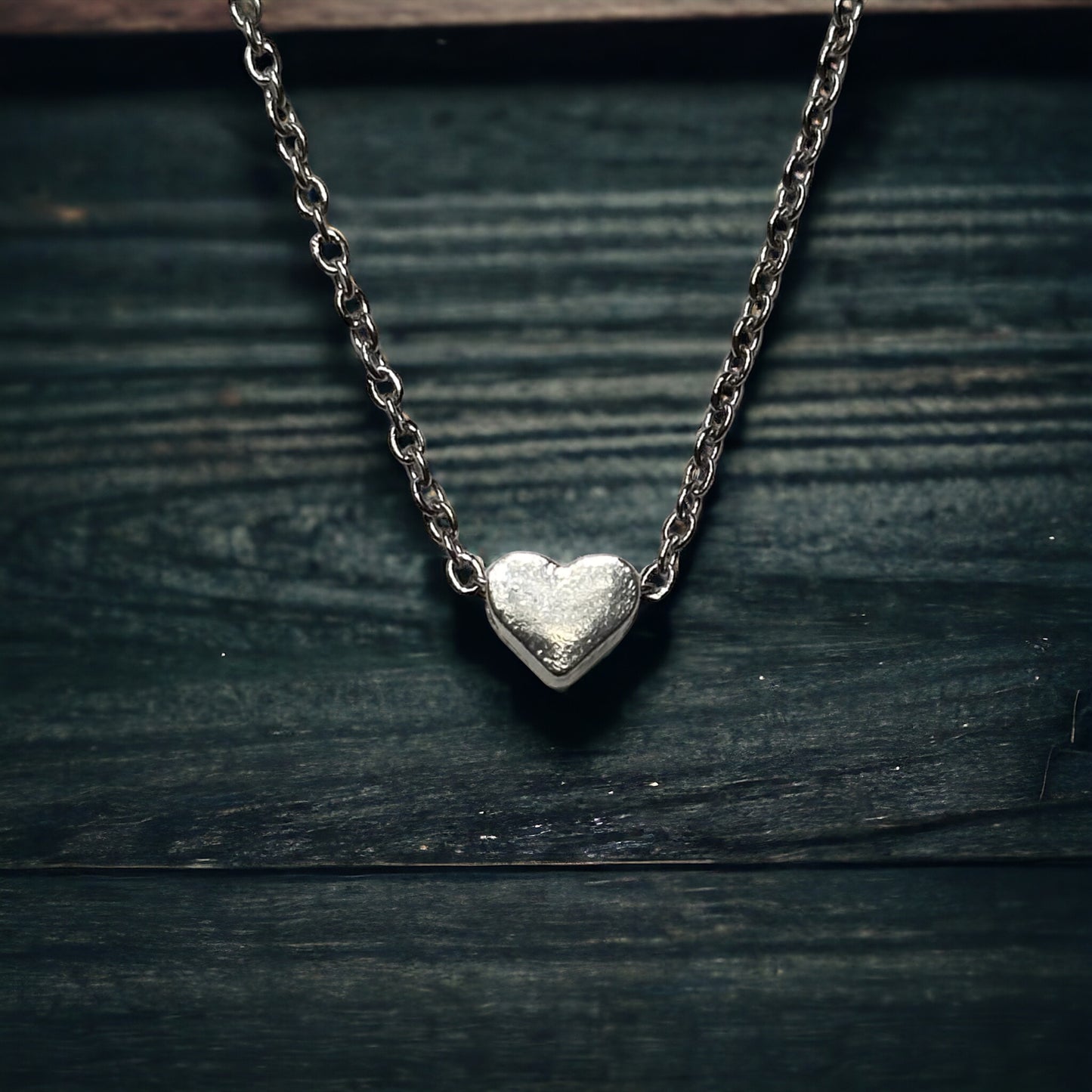 Heart Bead Charm Necklace