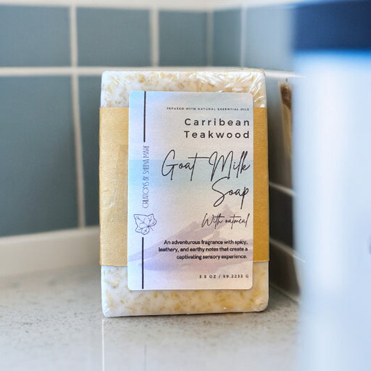 Carribean Teakwood Goat Milk Soap With Oatmeal