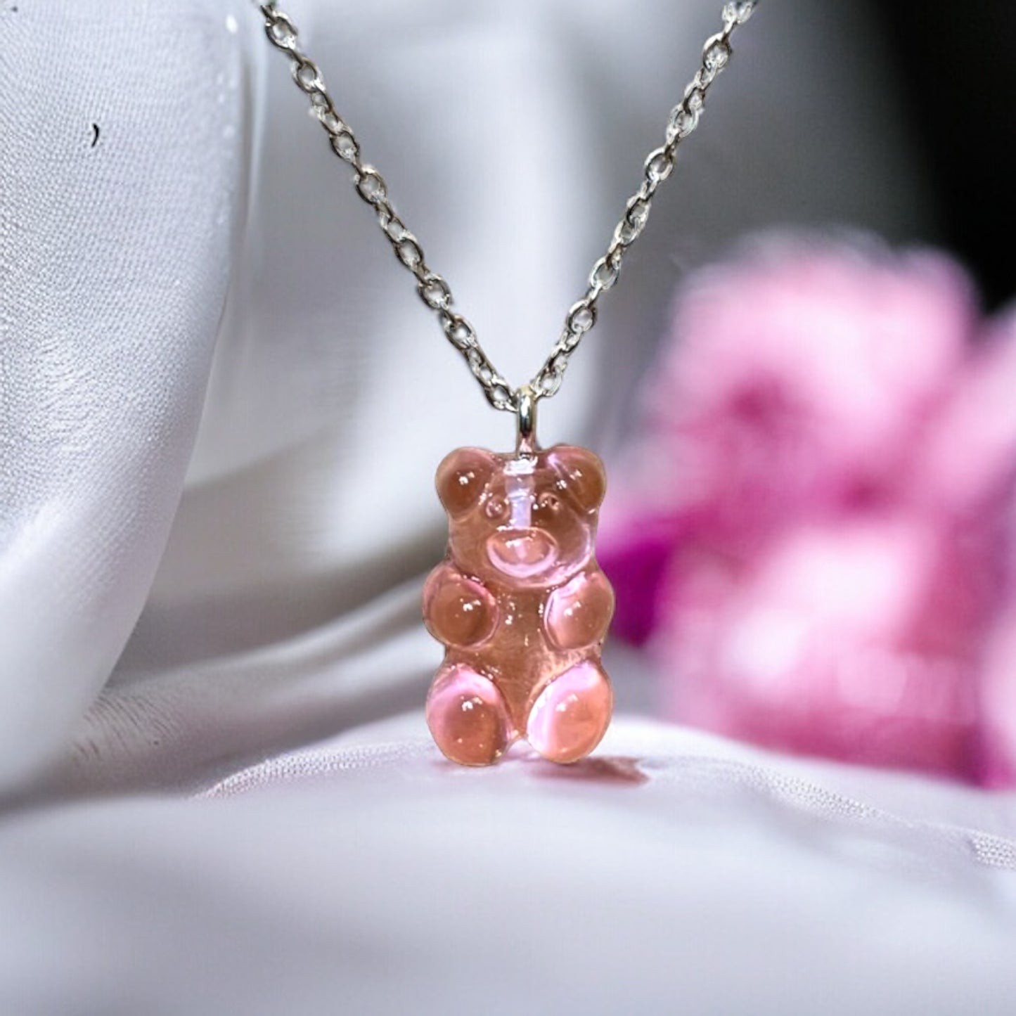 Gummy Candy Bear Charm Necklace