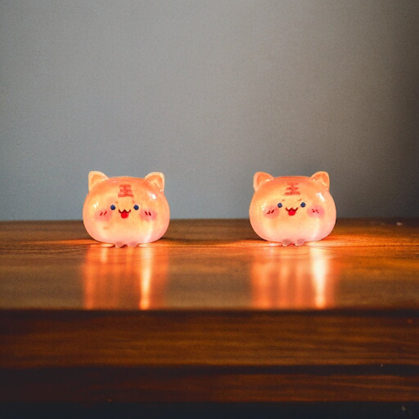 Fat Cat Embellishment Stud Earrings