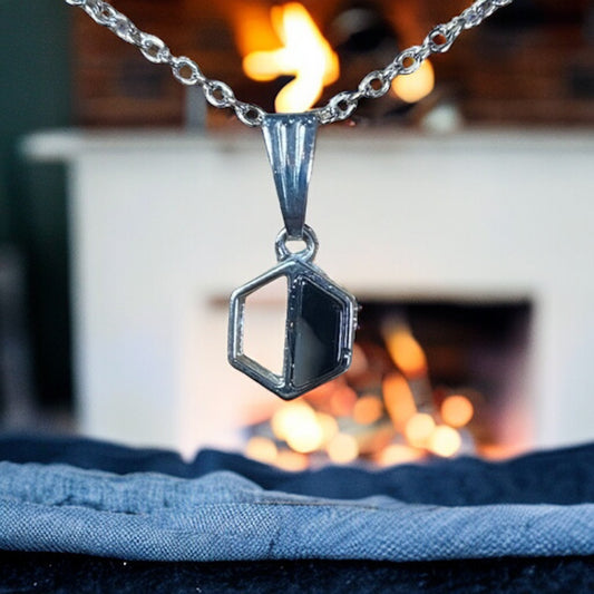 Hexagon Charm Necklace