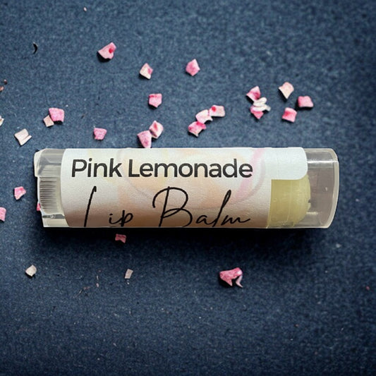 Pink Lemonade Flavored Lip Balm Made With Avocado and Jojoba Oil