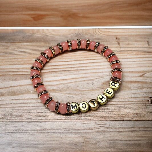 “Mother” Beaded Stretch Bracelet