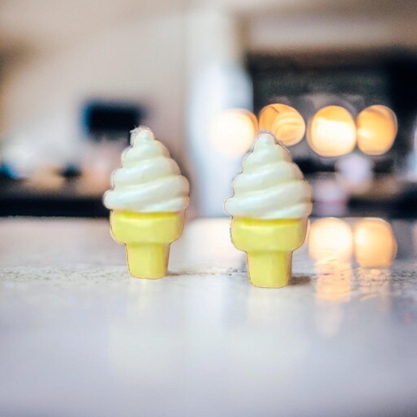 Ice Cream Cone Stud Earrings